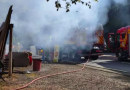 Incêndio destrói restaurante nas margens da SC-480, em Chapecó