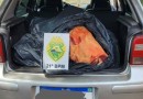 Policiais apreendem automóvel carregado com carne descaminhada da Argentina