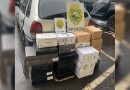 Polícia Militar e BPFron realizam apreensão de mercadorias irregulares na PR-483