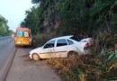 Saída de pista é registrada na BR 282