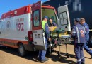 Homem se envolve em acidente de trânsito na BR-163 e fica com a perna presa nas ferragens do veículo