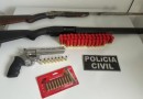 Polícia Civil apreende armas de fogo em Bom Jesus do Oeste