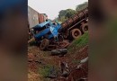 Motorista sobrevive após trem atingir cabine de caminhão