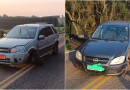 Colisão entre Prisma e EcoSport na Rodovia SC 161
