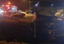Motociclista fica ferido em colisão entre carro e moto