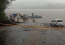Veículo cai no Rio Uruguai e Bombeiros buscam vítimas em Itapiranga