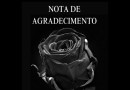 Nota de agradecimento da família Rodrigues