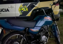 Polícia Militar recupera motocicleta com registro de furto