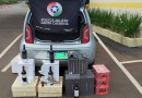 Carga de vinhos e energéticos contrabandeados da Argentina é apreendida