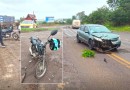 Motociclista fica gravemente ferido após colisão com carro na SC-163