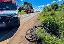 Ciclista é resgatada em estado grave após colisão com carro na SC-163 entre SMOeste e Descanso