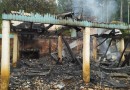 Incêndio destrói residência de madeira em Piratuba