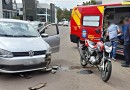 Jovem fica ferido em acidente no centro de Francisco Beltrão