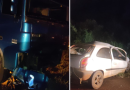 Batida frontal entre carro e caminhão na BR-373 em Candói deixa cinco mortos