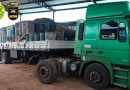 Ação conjunta entre Polícia Militar, Polícia Federal e Receita Federal apreende carreta carregada com resina argentina