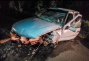 Colisão entre veículos deixa motorista ferido em SMOeste