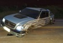 Condutor de automóvel sai ferido em colisão na BR 163