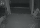 Câmera flagra furto de escada em obra na região da antiga aduana de cargas