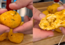 Bolinho de frango recheado com queijo: apenas três ingredientes e em 10 minutos na Air Fryer