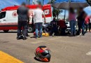 Acidente de trânsito no centro deixa mulher ferida