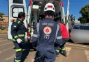 Motociclista fica ferido em acidente de trânsito