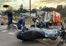 Colisão entre motos deixa duas pessoas feridas