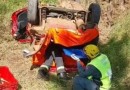 Motorista fica preso em carro por 15 horas após cair de ribanceira em SC