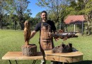 Do desenho à madeira: artista transforma troncos em esculturas de luxo