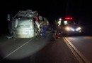 Colisão envolvendo dois caminhões bloqueia BR-282 entre São Miguel do Oeste e Maravilha