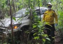 Duas pessoas ficam feridas após colisão entre carro e caminhão
