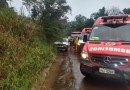 Homens ficam feridos após saída de pista na BR-282