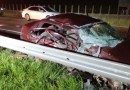 Mulher morre e três ficam feridos em acidente entre dois carros em rodovia catarinense