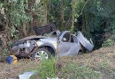 Tragédia na PR-483: Duas pessoas morrem em violenta colisão frontal