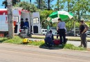 Motociclista fica ferido em colisão com carro na Avenida Willy Barth
