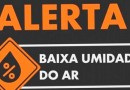 SC tem alerta de baixa umidade que pode causar dores de cabeça e desidratação