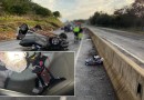Motorista morre após ser ejetada de carro durante capotamento na BR-369