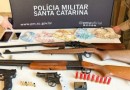 Após assalto em Quilombo, dupla é presa com armas e munições