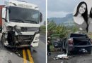 Mãe e filha morrem em acidente na BR-470 a caminho de velório da avó