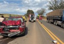 Grave acidente na BR-282 deixa um morto e um ferido em estado grave