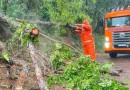 Chuvas fortes mobilizam bombeiros para atender diversas ocorrências