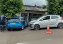 Mulher fica ferida em colisão registrada no Bairro Nossa Senhora Aparecida
