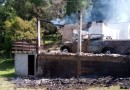 Incêndio devasta residência e veículo em Capinzal