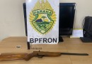 BPFRON apreende arma de fogo em Capitão Leônidas Marques-PR