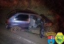 Homem usando tornozeleira eletrônica e embriagado é preso após acidente na PRC-158