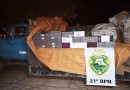 Caminhão carregado com vinhos descaminhados é apreendido pela PM