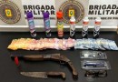 Bandidos furtam farmácia e trocam tiros com policiais