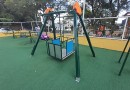 Brinquedo para crianças especiais é danificado na praça Dalilo Quintino Pereira