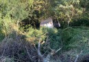 Saída de pista deixa mulher ferida na SC 492, em Barra Bonita