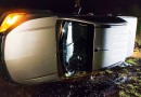 Condutor perde o controle e capota caminhonete na PR-281