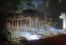 Incêndio destrói parcialmente aviário no interior de Palmitos